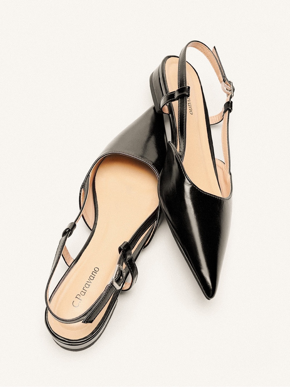 C. Paravano Sleek Slingback Flats (Freya)